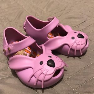 Mini Melissa Purple Bunny toddler/baby shoes